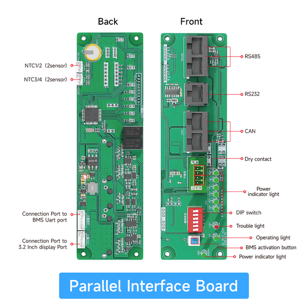 Parallel Interface Board for Smart Active Balance BMS